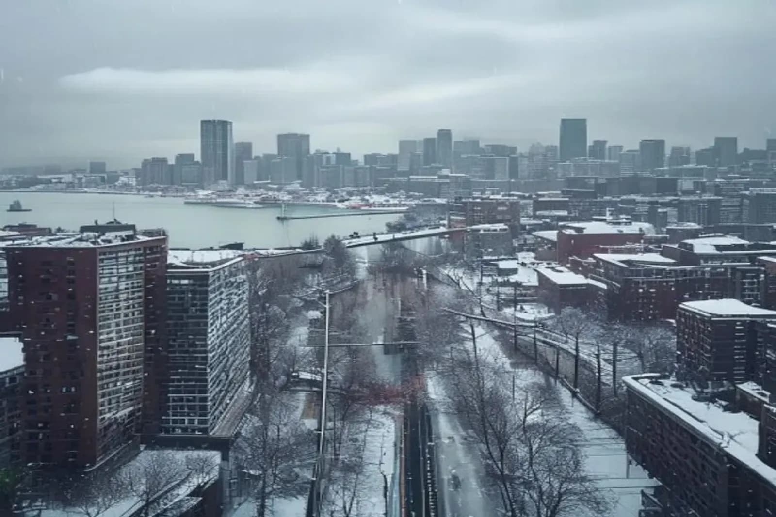 Burlington, ON — Lake Ontario waterfront in winter, GTA west snow operations on commercial and residential properties, snow.ca service area — Canada.