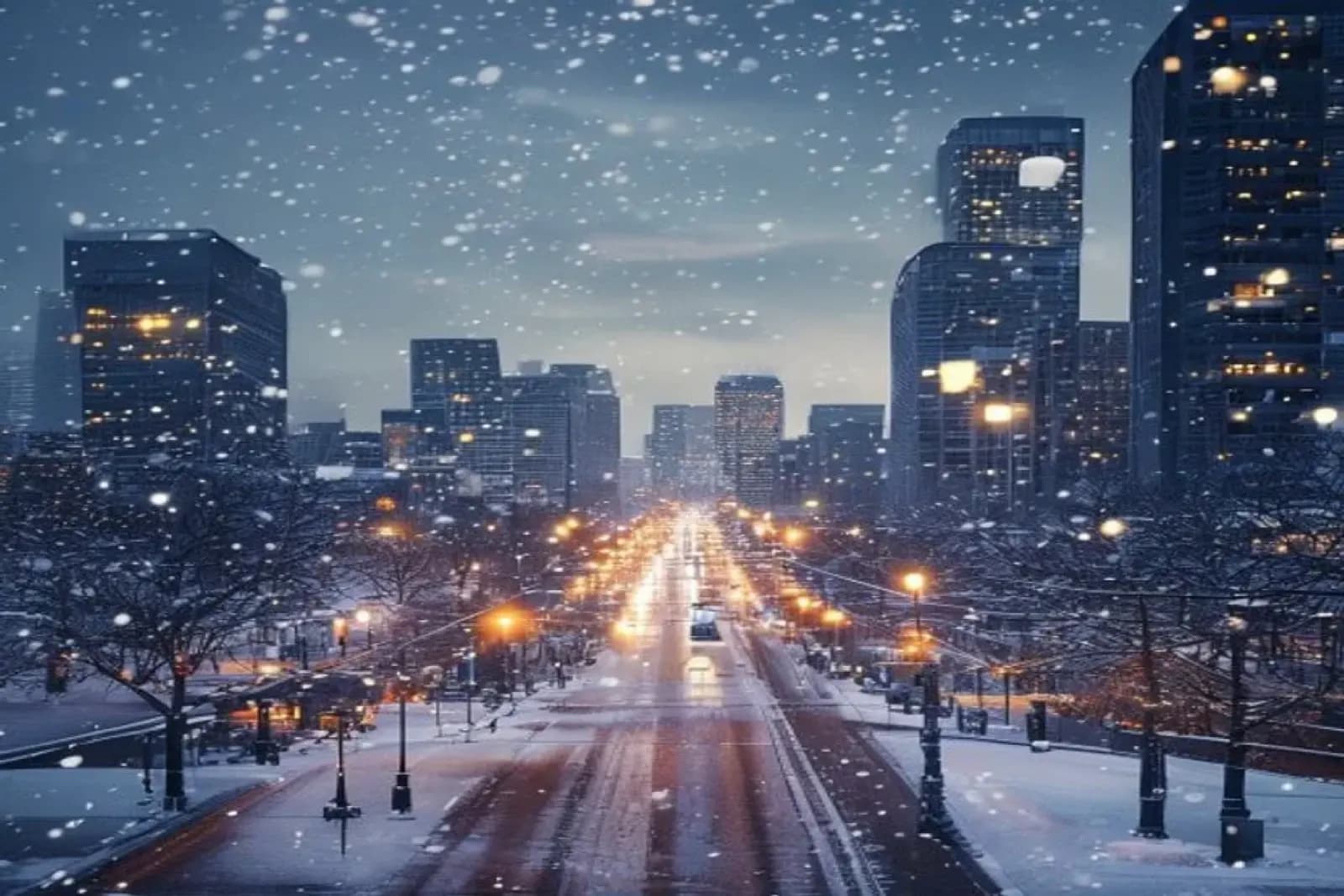 Oakville, ON — Lake Ontario suburban town in winter, executive residential and commercial snow operations west of Toronto, snow.ca service area — Canada.