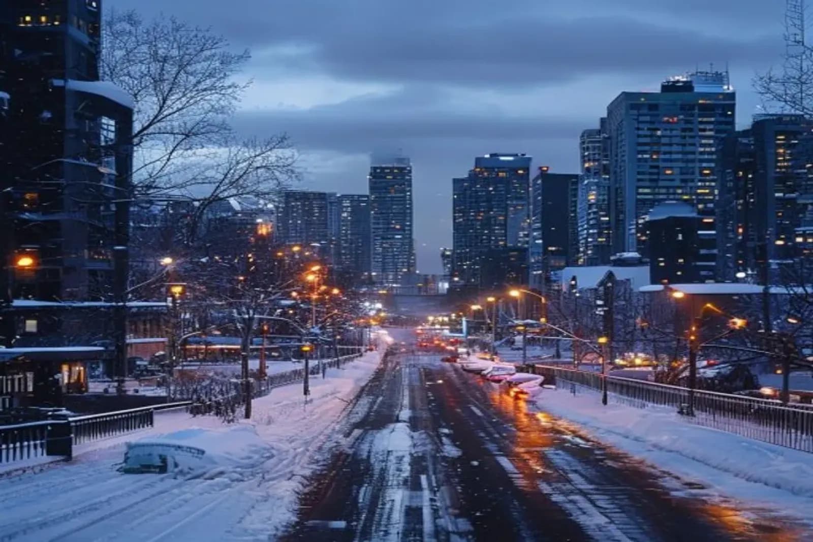 Oshawa, ON — Durham Region city in winter, automotive-corridor commercial snow operations east of Toronto, snow.ca service area — Canada.