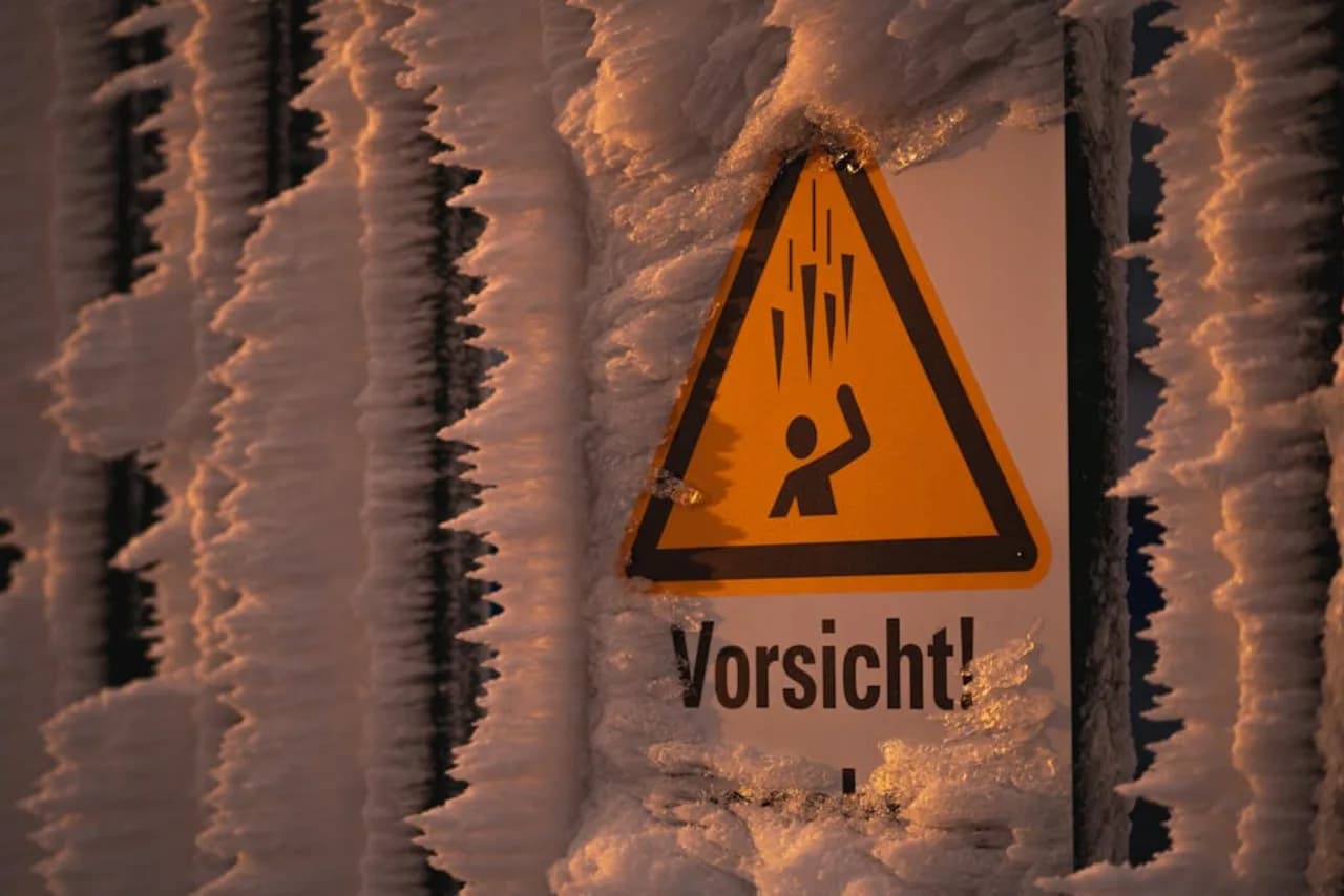 Icy sidewalk hazard — context for slip-and-fall liability claims that average $340,000 in Ontario — Canada.